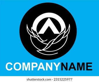 Logo de la empresa - arte vectorial inspirado en la aventura y las montañas