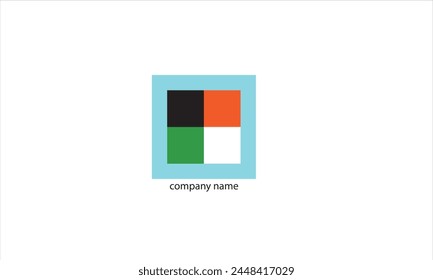 Vector de logotipo de la empresa con fondo