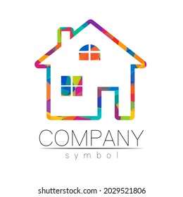 Company Logo Vector House Icon for Branding Real Estate Symbol Building and Apartment Rent Concept Sign