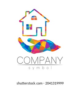 Company Logo Vector House Icon for Branding Real Estate Symbol Building and Apartment Rent Concept Sign