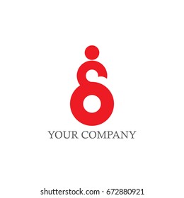 Company Logo Vector Template, abstract person