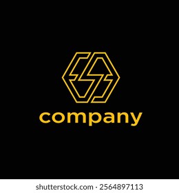 A company logo with a yellow hexagonal design and the word 'company' written below it in yellow on a black background.