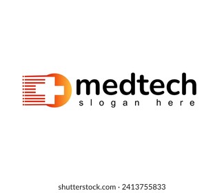 company medical tech logo design template