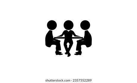 Company meeting, threesome meeting, ellipsis