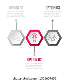 Company milestone with business icons - company timeline. Vector