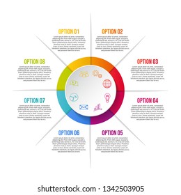 Company milestone with business icons - company timeline. Vector