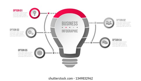 Company milestone with business icons - company timeline. Vector