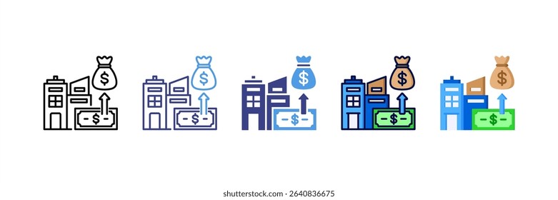 Company Multi Style Icon Set