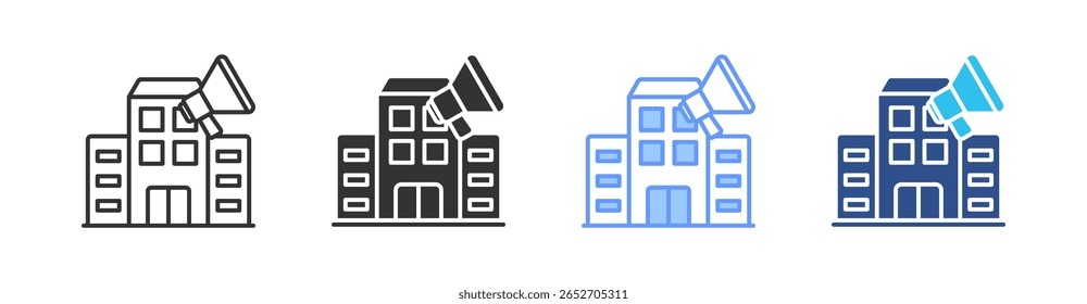 Unternehmen Multi-Stil-Symbol Set Vektor