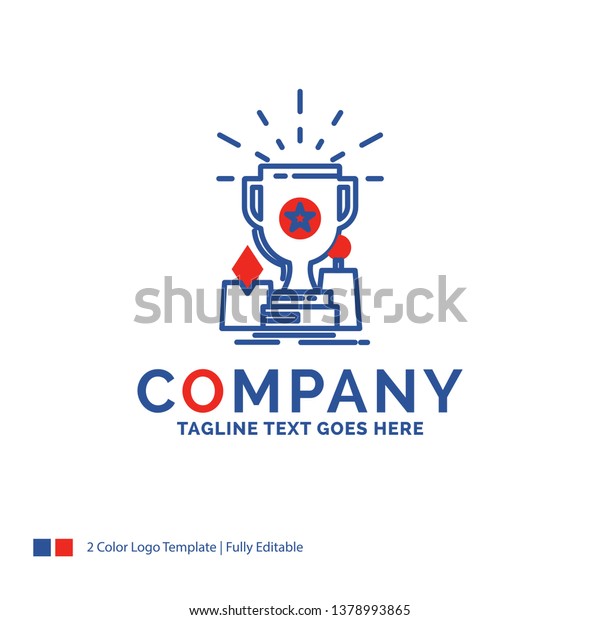 Company Name Logo Design Achievement Award Stock Vector Royalty