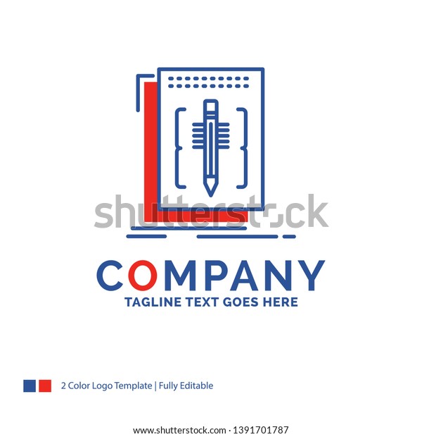 Company Name Logo Design Code Edit Stock Vector Royalty Free