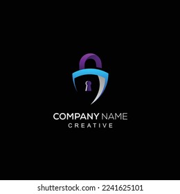 company name logo design gradient color icon