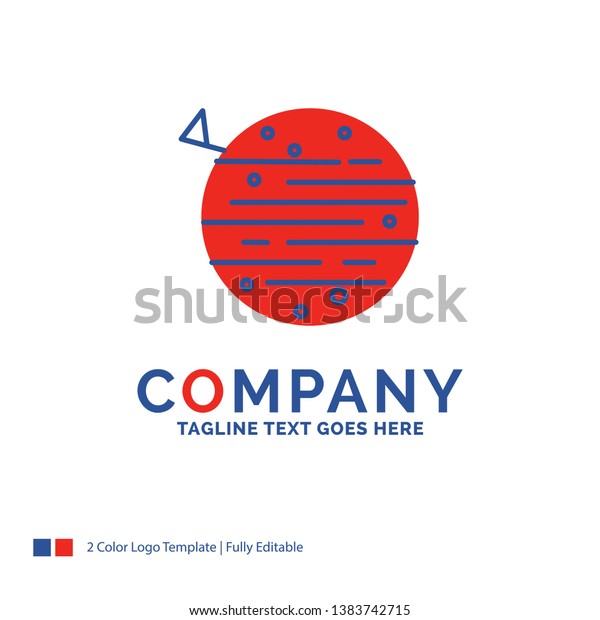 Company Name\
Logo Design For moon, planet, space, squarico, earth. Blue and red\
Brand Name Design with place for Tagline. Abstract Creative Logo\
template for Small and Large\
Business.