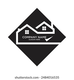 Firmenname Logo Design Simple Concept Premium Vektorgrafik