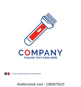 Company Name Logo Design For torch, light, flash, camping, hiking. Blue and red Brand Name Design with place for Tagline. Abstract Creative Logo template for Small and Large Business.
