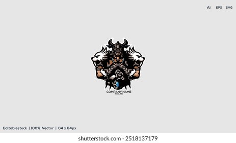 Ilustración vectorial del diseño del logotipo del nombre de compañía, diseño colorido
