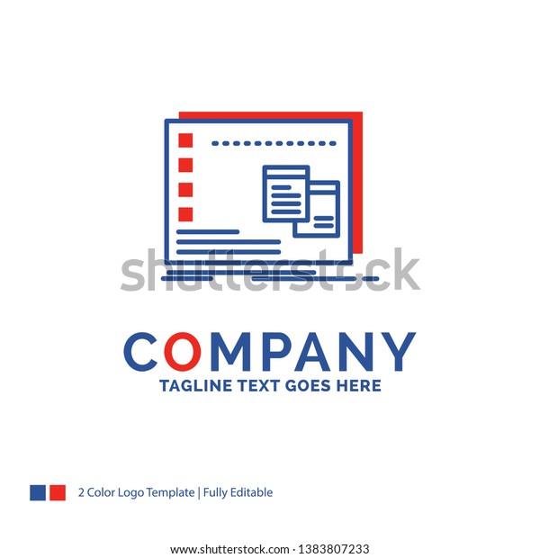 Company Name Logo Design Window Mac Stock Vector Royalty Free