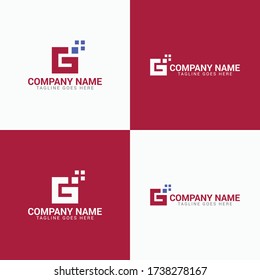 Company Name Logo G Shape. It's a perfect logo for your business, company & as a brand identity.