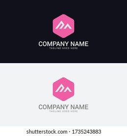Forma de logotipo de nombre de la empresa