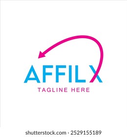 Nombre de la empresa Logo Vector Diseño, Affilx Nombre de la empresa Logo Arte vectorial, Marca Nombre de la empresa Logo Arte vectorial con fondo blanco