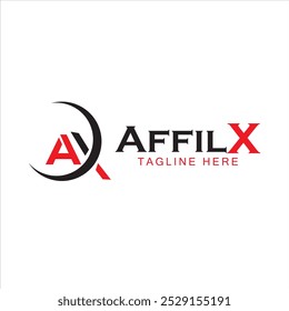 Nombre de la empresa Logo Vector Diseño, Affilx Nombre de la empresa Logo Arte vectorial, Marca Nombre de la empresa Logo Arte vectorial con fondo blanco