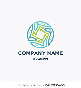 Company name vector abstract logo