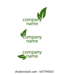 company name vector eco logo