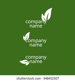 company name vector eco logo