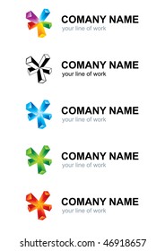 Company name. Vector emblem.