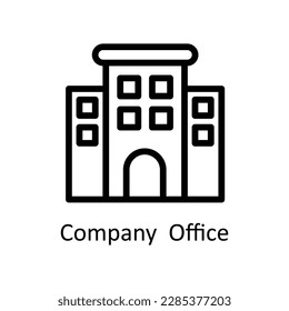 Company  Office Vector    outline Icons. Simple stock illustration stock