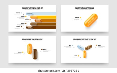 Company Overview Five One Two Three Element Infographic Frame Design Vector Illustration Bundle. Product Review 5 1 2 3 Option Diagram Presentation Template Set.