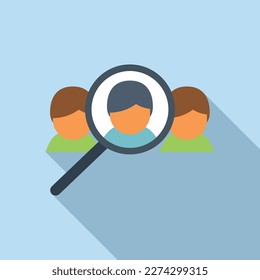 Company people icon flat vector. Target audience. Customer digital