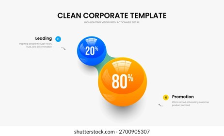 Modelo de Apresentação de Slides do Gráfico de Elementos do Company Planning 2. Ilustração Do Vetor De Design Do Slide De Proposta Empresarial. Layout de Quadro de Gráfico de Opções Dois da Estratégia de Serviço.