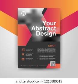 Company poster template with abstract gradient, Vector Illustration EPS10.