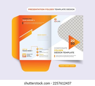 Vorlage für die Firmenpräsentation, Ordner, Cover für den Katalog, Prospektdesign