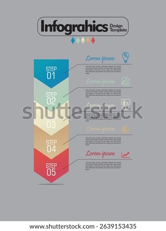 Company presentation infographic template, vector illustration. EPS10