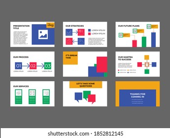 Company Presentation And Pitch Deck Customizable Vector Template