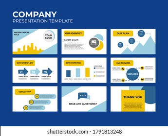 Company Presentation, Pitch decks Template Design