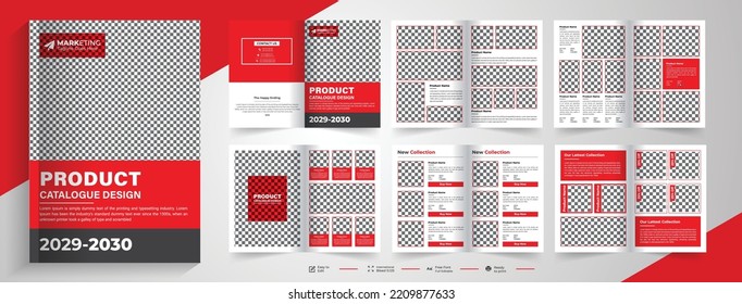 Company product catalog design template, modern a4 catalog design template, Modern product catalog design template,