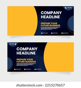 company profile banner social media and website promotion