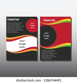 company profile brochure for business concept. vector illustration