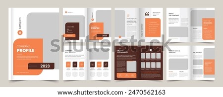 Company Profile Brochure Layout, Business Brochure Template