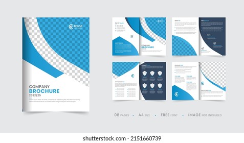 Company Profile Brochure Template Layout Design Stock Vector (Royalty ...