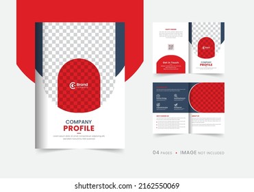 Company profile brochure template layout design, multipage corporate brochure design, editable template layout, annual report template design.