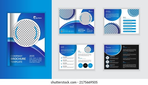 Company profile brochure template layout design multipage corporate business brochure template design