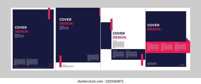 Company profile brochure template layout, yellow color shape template design, modern brochure design