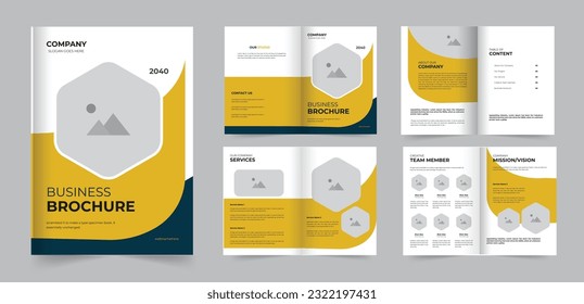 Company profile or business brochure design template