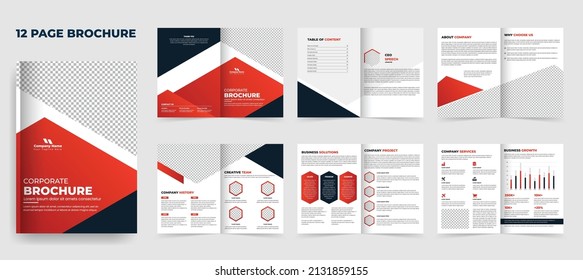Company profile and Business Brochure template, corporate brochure design, booklet, catalog, layout design, presentation template, a4 brochure, Multipurpose brochure template