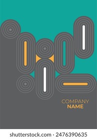 Company Profile Cover, annual report cover, brochure title, book cover, graphic design 