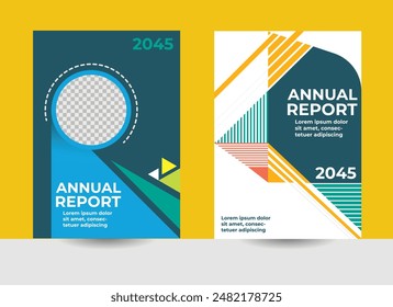 company profile cover design, cover A4, book cover, annual report cover design, brochure, geometric